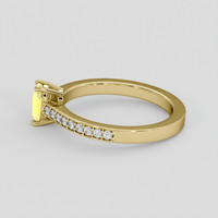 0.81 Ct. Yellow Sapphire Ring, 14K Yellow Gold 4