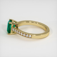 1.18 Ct. Emerald Ring, 18K Yellow Gold 4