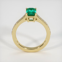 1.01 Ct. Emerald Ring, 18K Yellow Gold 3