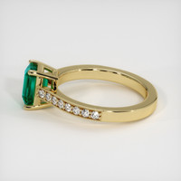 1.01 Ct. Emerald Ring, 18K Yellow Gold 4
