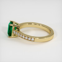 1.05 Ct. Emerald Ring, 18K Yellow Gold 4