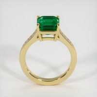3.35 Ct. Emerald Ring, 18K Yellow Gold 3