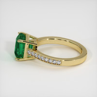3.01 Ct. Emerald Ring, 18K Yellow Gold 4