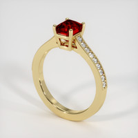 1.65 Ct. Ruby Ring, 18K Yellow Gold 2