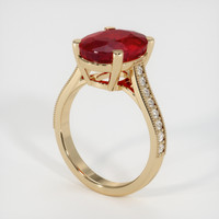 5.03 Ct. Ruby Ring, 18K Yellow Gold 2