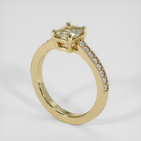 1.18 Ct. Yellow Sapphire Ring, 18K Yellow Gold 2