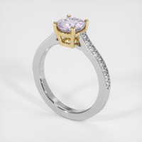 1.29 Ct. Gemstone Ring, 14K Yellow & White 2