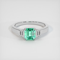 1.27 Ct. Emerald Ring, Platinum 950 1