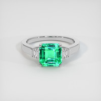 2.55 Ct. Emerald Ring, Platinum 950 1