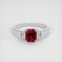 1.55 Ct. Ruby Ring, Platinum 950 1