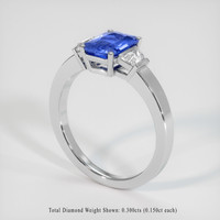 1.56 Ct. Sapphire Ring, Platinum 950 2