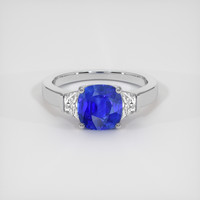 2.55 Ct. Blue Sapphire Ring, Platinum 950 1