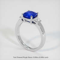 2.55 Ct. Sapphire Ring, Platinum 950 2
