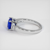 2.55 Ct. Blue Sapphire Ring, Platinum 950 4