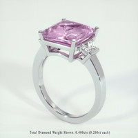 6.08 Ct. Purple Sapphire Ring, Platinum 950 2