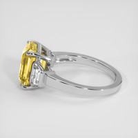 5.02 Ct. Yellow Sapphire Ring, Platinum 950 4