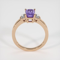 2.13 Ct. Purple Sapphire Ring, 14K Rose Gold 3