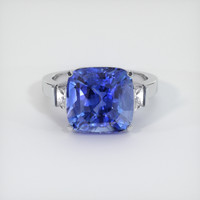 7.12 Ct. Sapphire Ring, 14K White Gold 1
