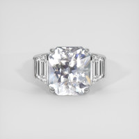 8.03 Ct. White Sapphire Ring, 14K White Gold 1