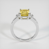 3.00 Ct. Yellow Sapphire Ring, 14K White Gold 3