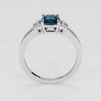 1.69 Ct. Greenish Blue Sapphire Ring, 14K White Gold 3