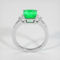 3.39 Ct. Emerald Ring, 18K White Gold 3