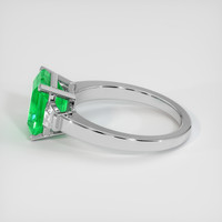 3.39 Ct. Emerald Ring, 18K White Gold 4