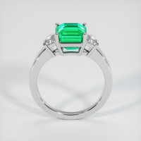 2.55 Ct. Emerald Ring, 18K White Gold 3