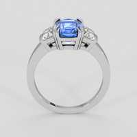 2.54 Ct. Blue Sapphire Ring, 18K White Gold 3