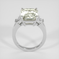 12.12 Ct. White Sapphire Ring, 18K White Gold 3