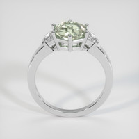 2.77 Ct. Green Sapphire Ring, 18K White Gold 3