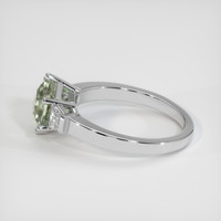 2.77 Ct. Green Sapphire Ring, 18K White Gold 4