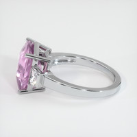 6.08 Ct. Purple Sapphire Ring, 18K White Gold 4