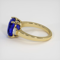 6.19 Ct. Blue Sapphire Ring, 14K Yellow Gold 4