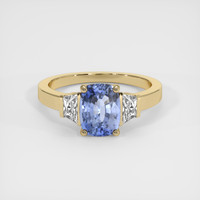 2.00 Ct. Blue Sapphire Ring, 14K Yellow Gold 1