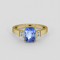 2.24 Ct. Blue Sapphire Ring, 14K Yellow Gold 1