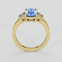 2.24 Ct. Blue Sapphire Ring, 14K Yellow Gold 3