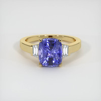 3.00 Ct. Color Change Sapphire Ring, 18K Yellow Gold 1