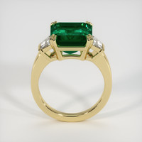 6.64 Ct. Emerald Ring, 18K Yellow Gold 3