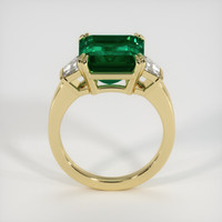 6.64 Ct. Emerald Ring, 18K Yellow Gold 3