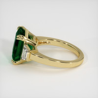 6.64 Ct. Emerald Ring, 18K Yellow Gold 4