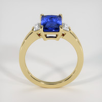 4.02 Ct. Blue Sapphire Ring, 18K Yellow Gold 3