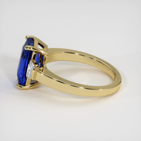 4.02 Ct. Blue Sapphire Ring, 18K Yellow Gold 4
