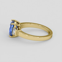 2.24 Ct. Blue Sapphire Ring, 18K Yellow Gold 4