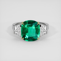 2.45 Ct. Emerald Ring, 18K Yellow & White 1