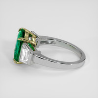 2.45 Ct. Emerald Ring, 18K Yellow & White 4