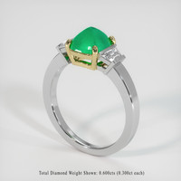 1.45 Ct. Emerald Ring, 18K Yellow & White 2