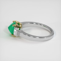 1.45 Ct. Emerald Ring, 18K Yellow & White 4