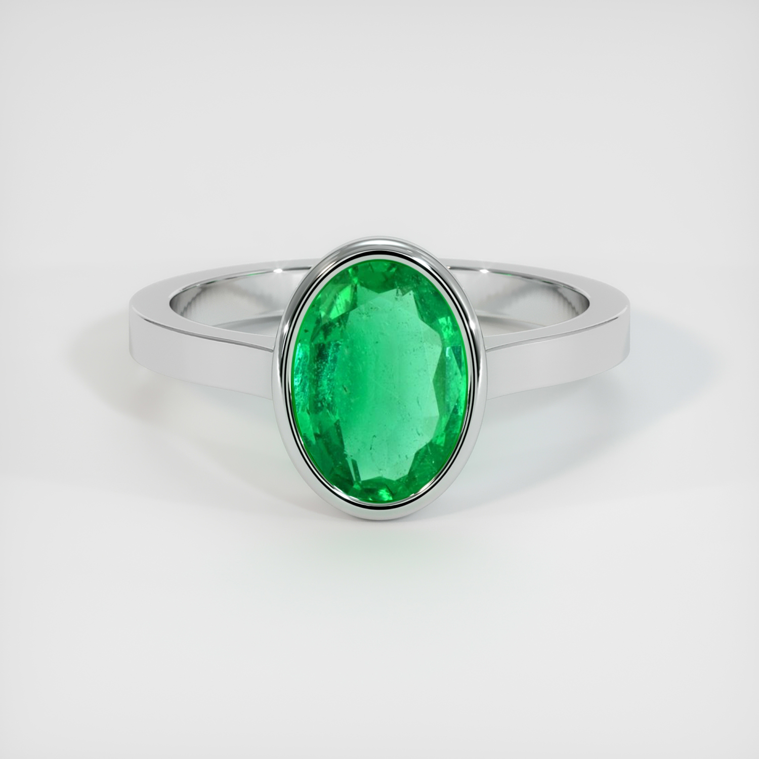 Men's Emerald Ring 1.43 Ct., Platinum 950