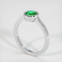 0.74 Ct. Emerald Ring, Platinum 950 2